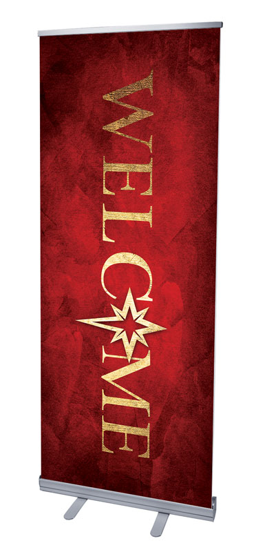Banners, Christmas, Hope Is Born Star Welcome, 2'7 x 6'7