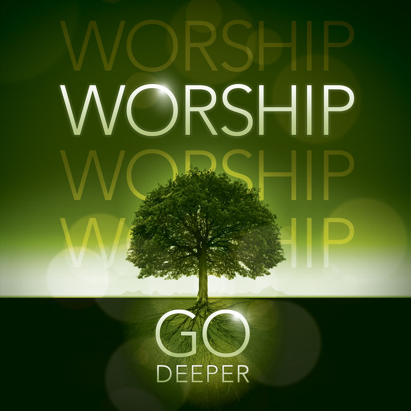 Banners, Ministry, Deeper Roots Worship Horizontal, 3' x 3'
