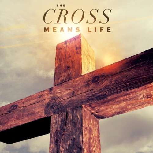 Banners, Easter, Cross Means Life, 3' x 3'