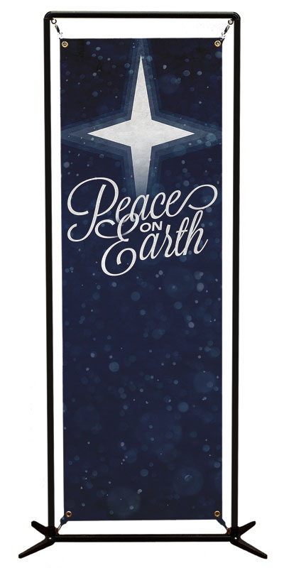 Banners, Christmas, Peace on Earth, 2' x 6'