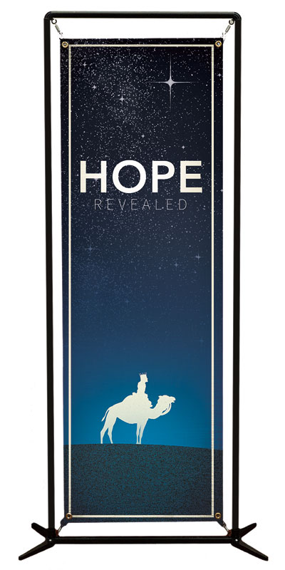 Banners, Christmas, Hope Revealed Camel, 2' x 6'