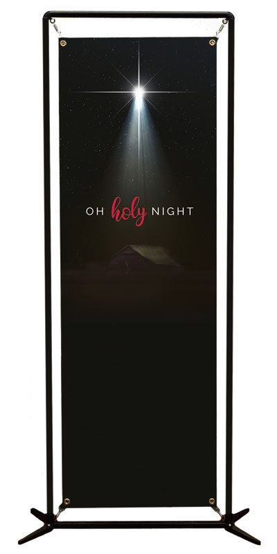 Banners, Christmas, Oh Holy Night, 2' x 6'