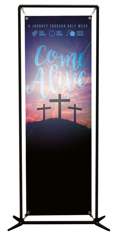 Banners, Easter, Come Alive Easter Journey, 2' x 6'