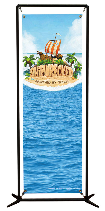 Banners, Summer - General, Shipwrecked, 2' x 6'
