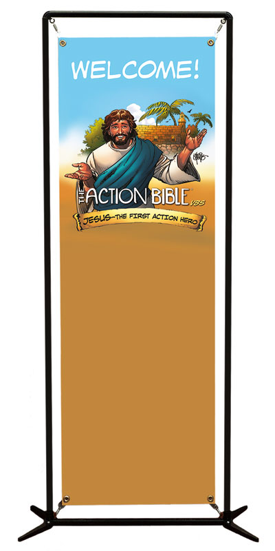 Banners, Summer - General, The Action Bible VBS Welcome, 2' x 6'