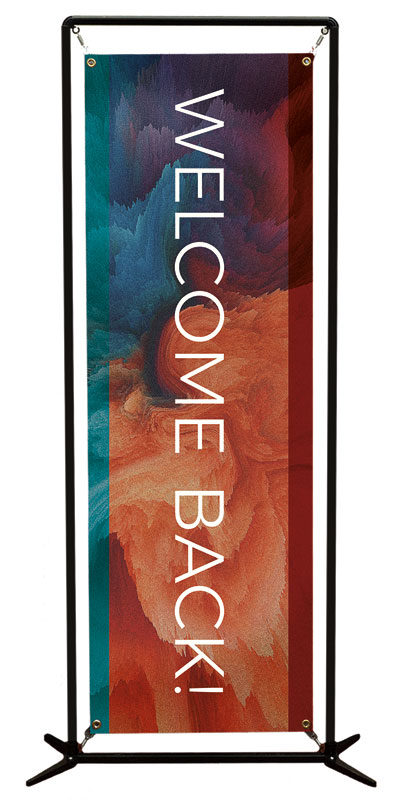 Banners, Welcome Back, Welcome Back Burst, 2' x 6'