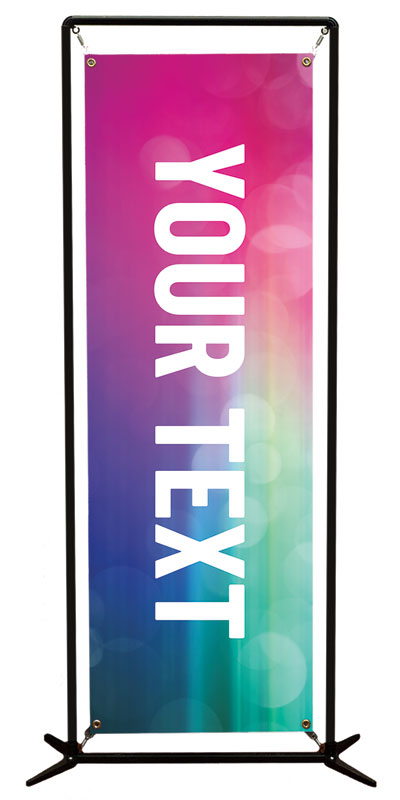 Banners, Colorful Lights Products, Colorful Lights Your Text, 2' x 6'