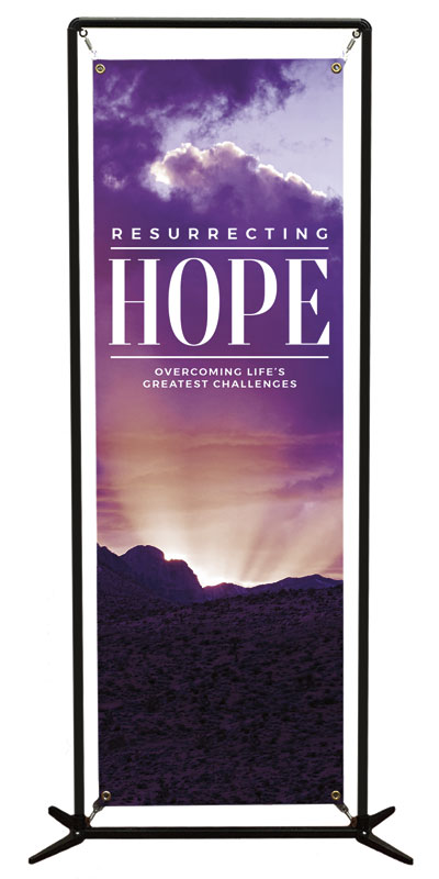 Banners, Easter, Resurrecting Hope, 2' x 6'