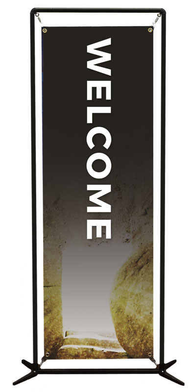 Banners, Easter, Hope Has Come Tomb Welcome, 2' x 6'
