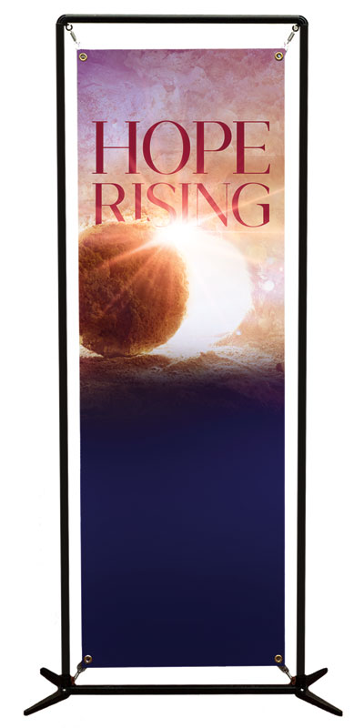 Banners, Easter, Hope Rising, 2' x 6'