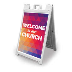Geometric Bold Welcome To Our Church 