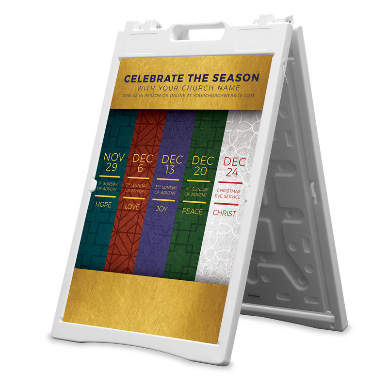 Banners, Christmas, Celebrate The Season Advent, 2' x 3'