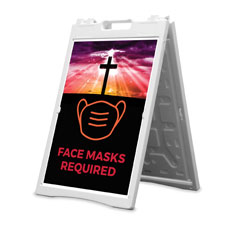 Hope Life Cross Face Masks Required 