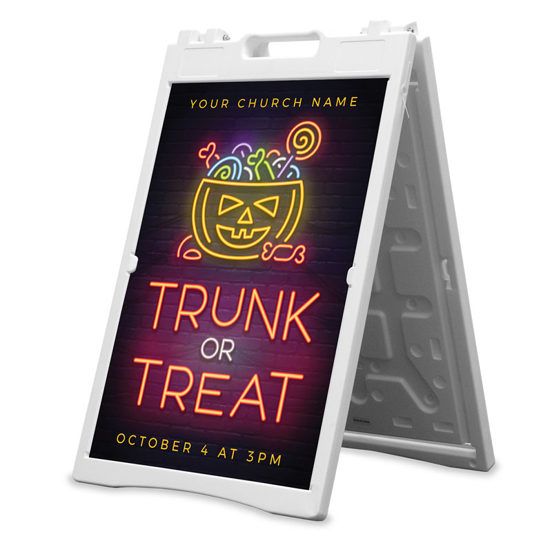 Banners, Fall - General, Trunk or Treat Neon, 2' x 3'