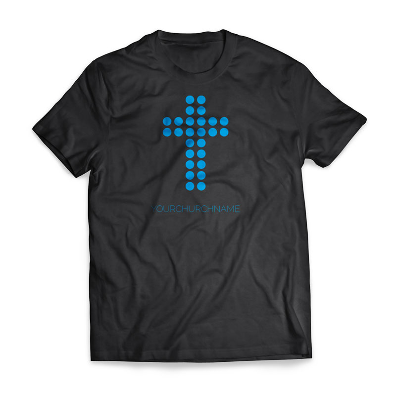 T-Shirts, Crosses, Dot Cross - Large, Large (Unisex)