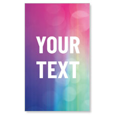 Colorful Lights Your Text Stacked 