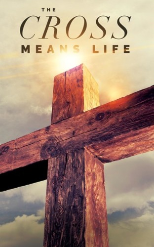 Banners, Easter, Cross Means Life, 5' x 8'