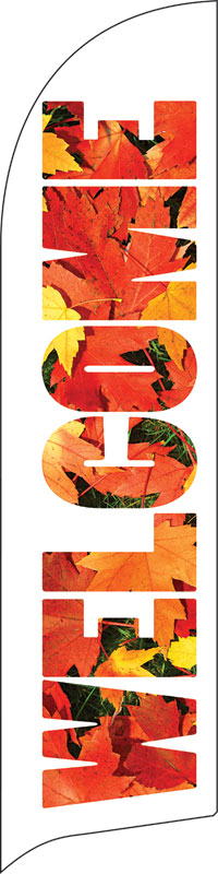 Banners, Fall - General, Fall Bold Leaves, 2' x 8.5'