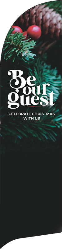 Banners, Christmas, Be Our Guest Christmas, 2' x 8.5'
