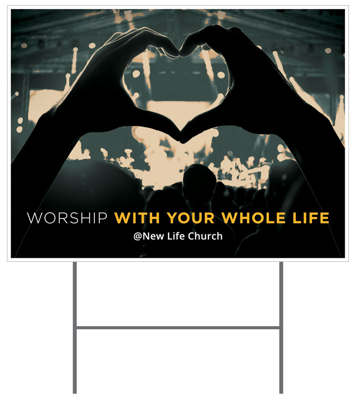 Yard Signs, Worshiper, Worshiper Heart, 18 x 24