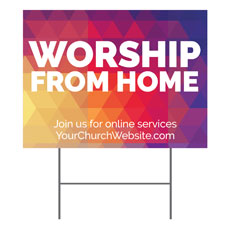 Geometric Bold Worship From Home 