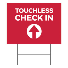 Red Touchless Check In 