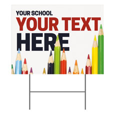 Enroll Pencils School Your Text 